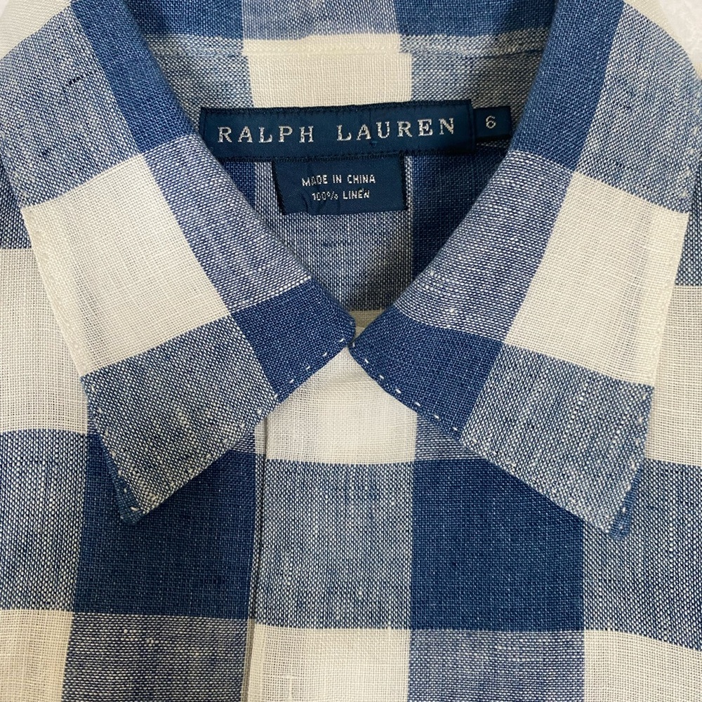 Ralph Lauren blue linen shirt